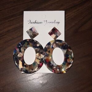 Multi colored earrings